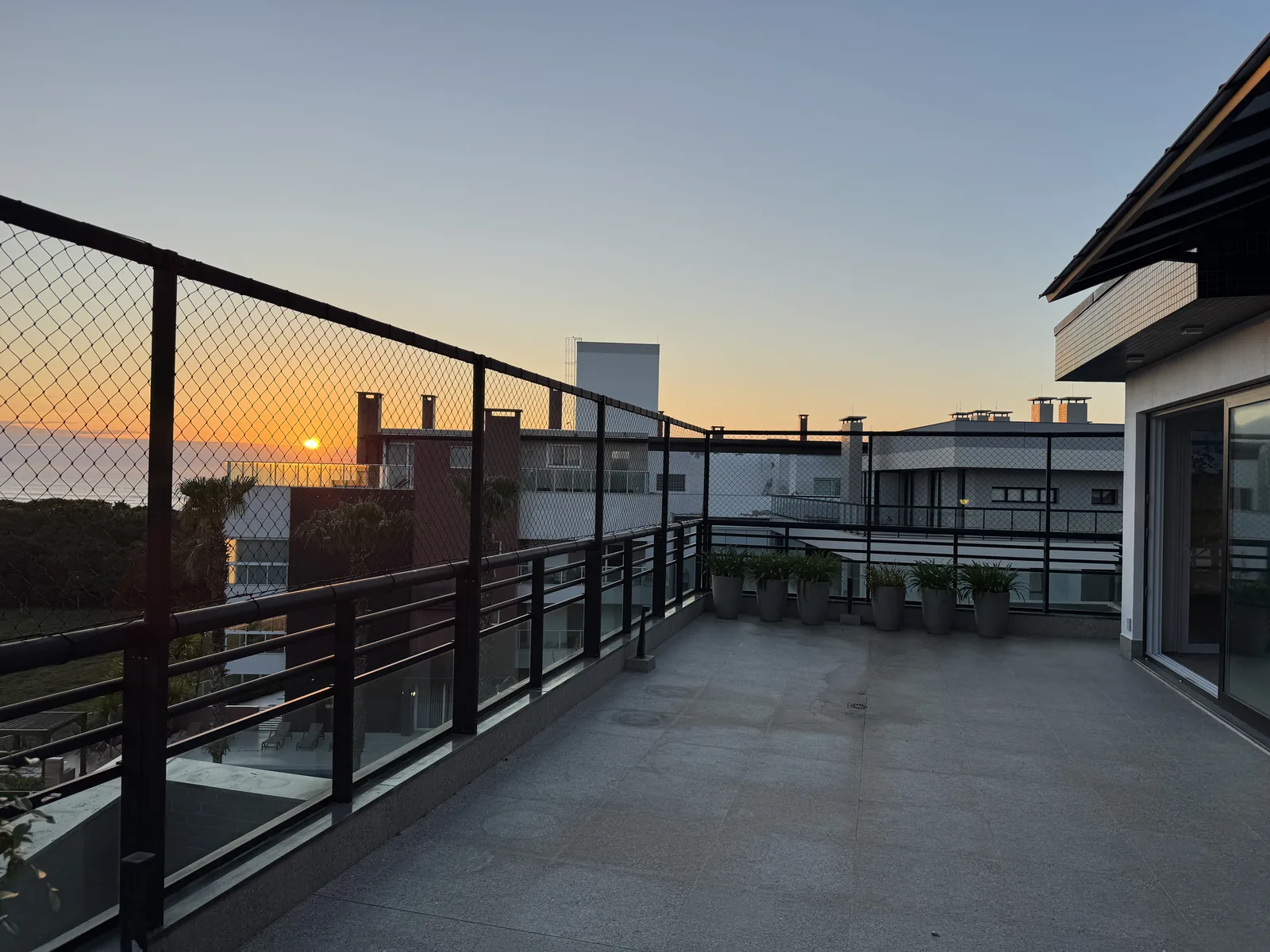 Terraço ao amanhecer